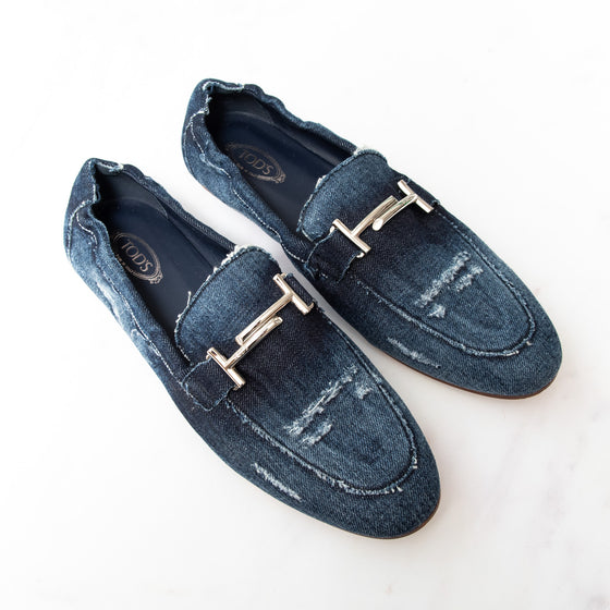 Tod’s Double T Denim Loafer