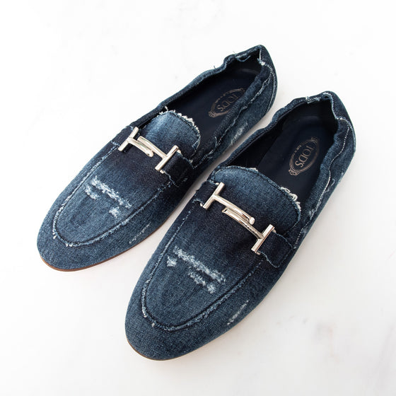 Tod’s Double T Denim Loafer