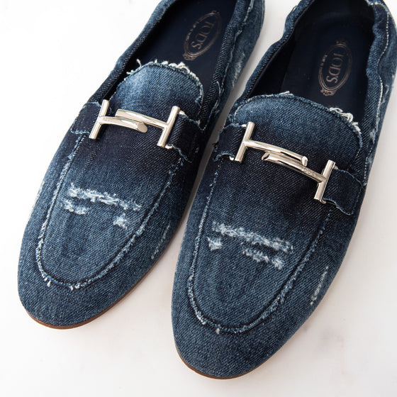 Tod’s Double T Denim Loafer