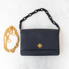 Tory Burch Navy Blue Kira Leather Shoulder Bag