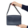 Tory Burch Navy Blue Kira Leather Shoulder Bag