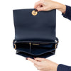 Tory Burch Navy Blue Kira Leather Shoulder Bag