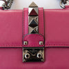 Valentino Garavani Magenta Pink Mini Rockstud Glam Lock Bag