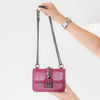 Valentino Garavani Magenta Pink Mini Rockstud Glam Lock Bag
