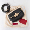 Valentino Garavani Rockstud Mini Black Leather Crossbody  Bag