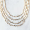 Valentino Garavani Costume Pearl Crystal Necklace
