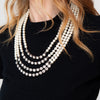 Valentino Garavani Costume Pearl Crystal Necklace