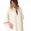 Valentino Garavani Cream Sequin Embellished Poncho Cardigan