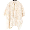 Valentino Garavani Cream Sequin Embellished Poncho Cardigan