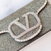 Valentino Garavani Small Crystal Locò Shoulder Bag