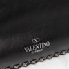 Valentino Garavani Rockstud  Black Leather Medium Trapeze Tote Bag