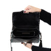 Valentino Garavani Black Leather Rockstud Bag