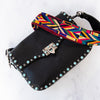 Valentino Garavani Black Leather Rockstud Bag