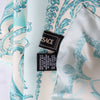Versace Silk Aqua Scarf