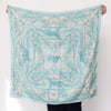 Versace Silk Aqua Scarf