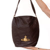 Vivienne Westwood Brown Leather Hobo Bag