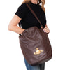 Vivienne Westwood Brown Leather Hobo Bag