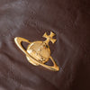 Vivienne Westwood Brown Leather Hobo Bag