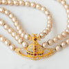 Vivienne Westwood Gold Tone Orb Necklace
