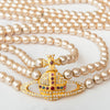 Vivienne Westwood Gold Tone Orb Necklace