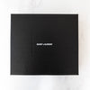 Saint Laurent Medium Black Quilted Embossed Leather Envelope Bag