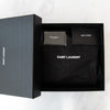 Saint Laurent Medium Black Quilted Embossed Leather Envelope Bag