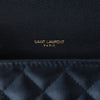 Saint Laurent Medium Black Quilted Embossed Leather Envelope Bag