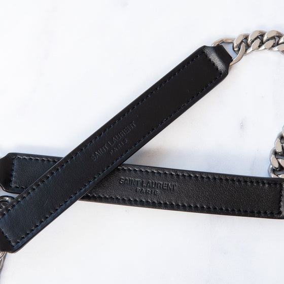 Saint Laurent Black Loulou Medium Bag