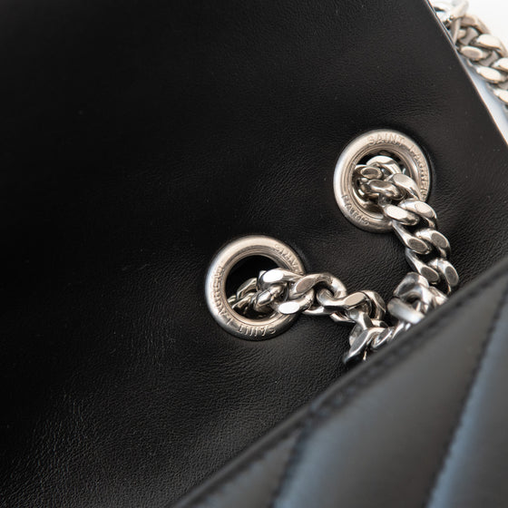 Saint Laurent Black Loulou Medium Bag