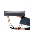 Saint Laurent Black Leather Large Envelope Shoulder Bag