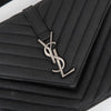 Saint Laurent Medium Black Monogram Matelasse College Bag