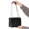 Yves Saint Laurent LouLou Small Black Leather Bag