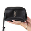 Saint Laurent Lou Tassel Black Soft Leather Camera Bag
