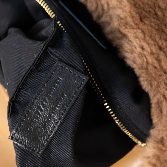 Saint Laurent LouLou Puffer Shearling Bag