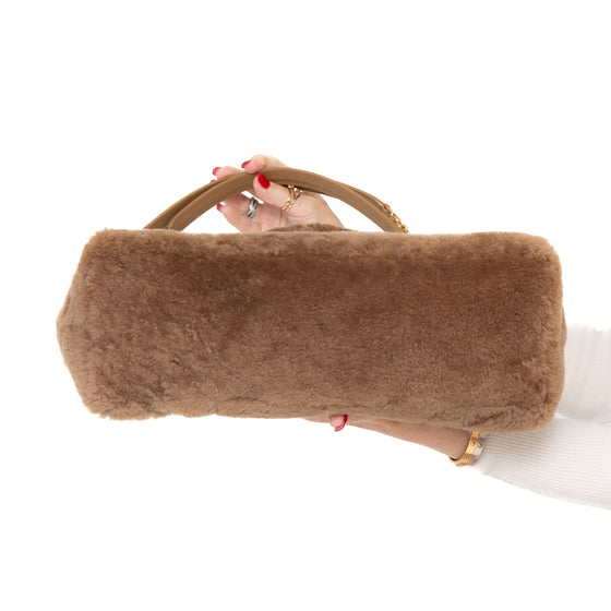 Saint Laurent LouLou Puffer Shearling Bag