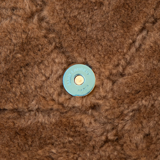 Saint Laurent LouLou Puffer Shearling Bag