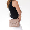 Saint Laurent Loulou  Beige Leather Shoulder Bag
