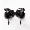 YSL Opyum 110 Black Patent Logo Heels