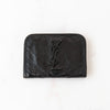 Saint Laurent Crinkled Calfskin Matelasse Monogram Niki Fold Wallet