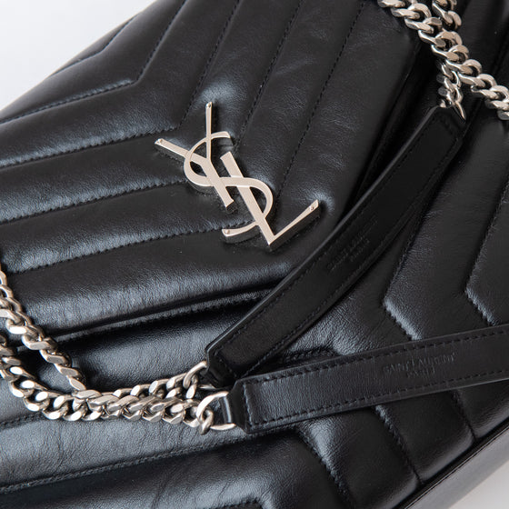 Saint Laurent Black Loulou Medium Bag