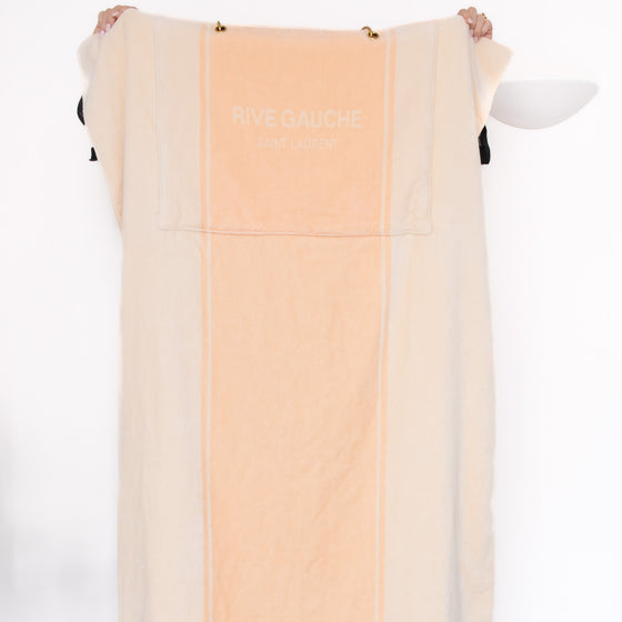 Saint Laurent Rive Gauche Cotton Towelling Tote Bag