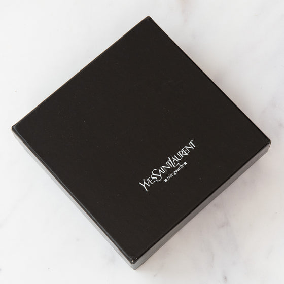 Yves Saint Laurent  Metallic Gold Y Mail Wallet