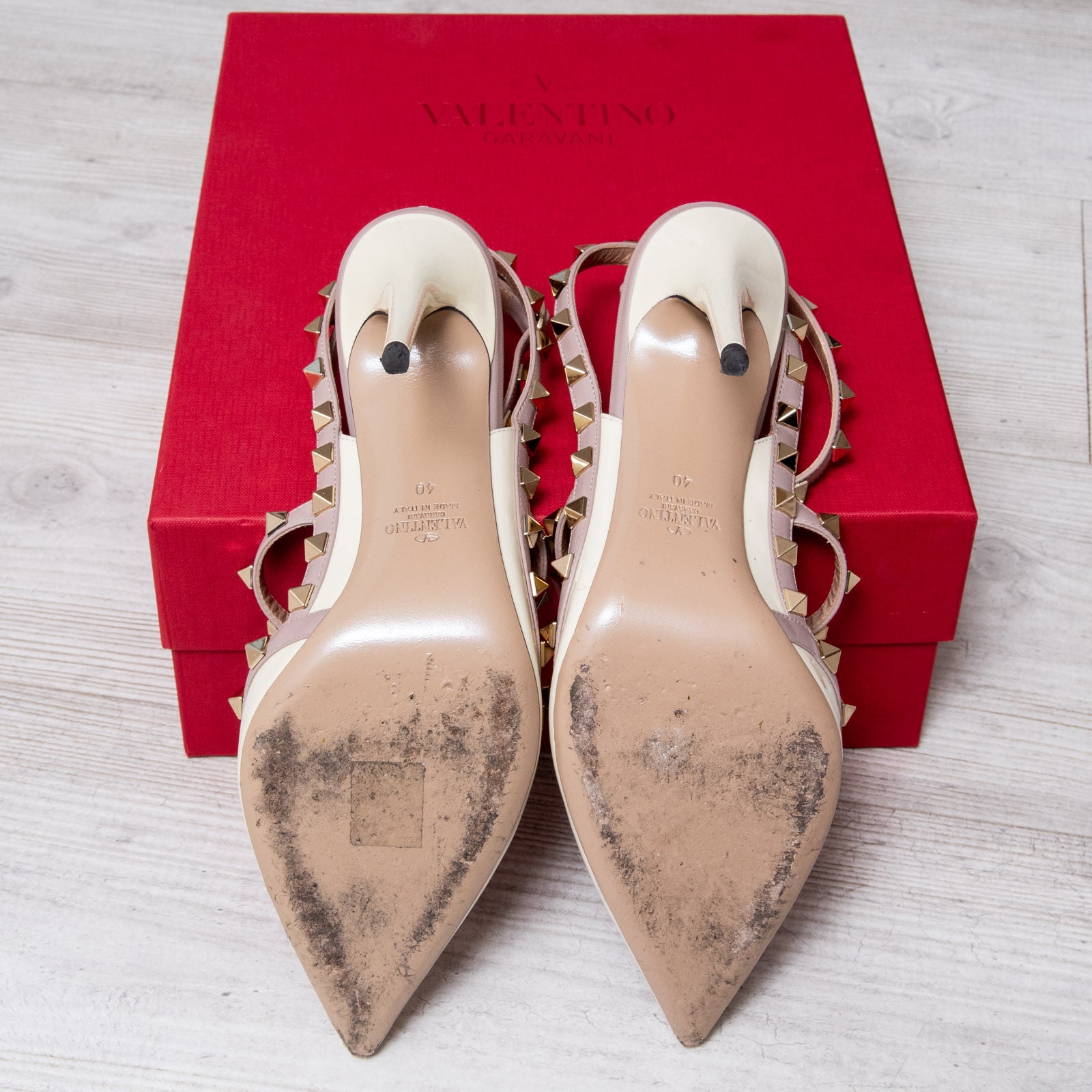 Ivory valentino discount heels