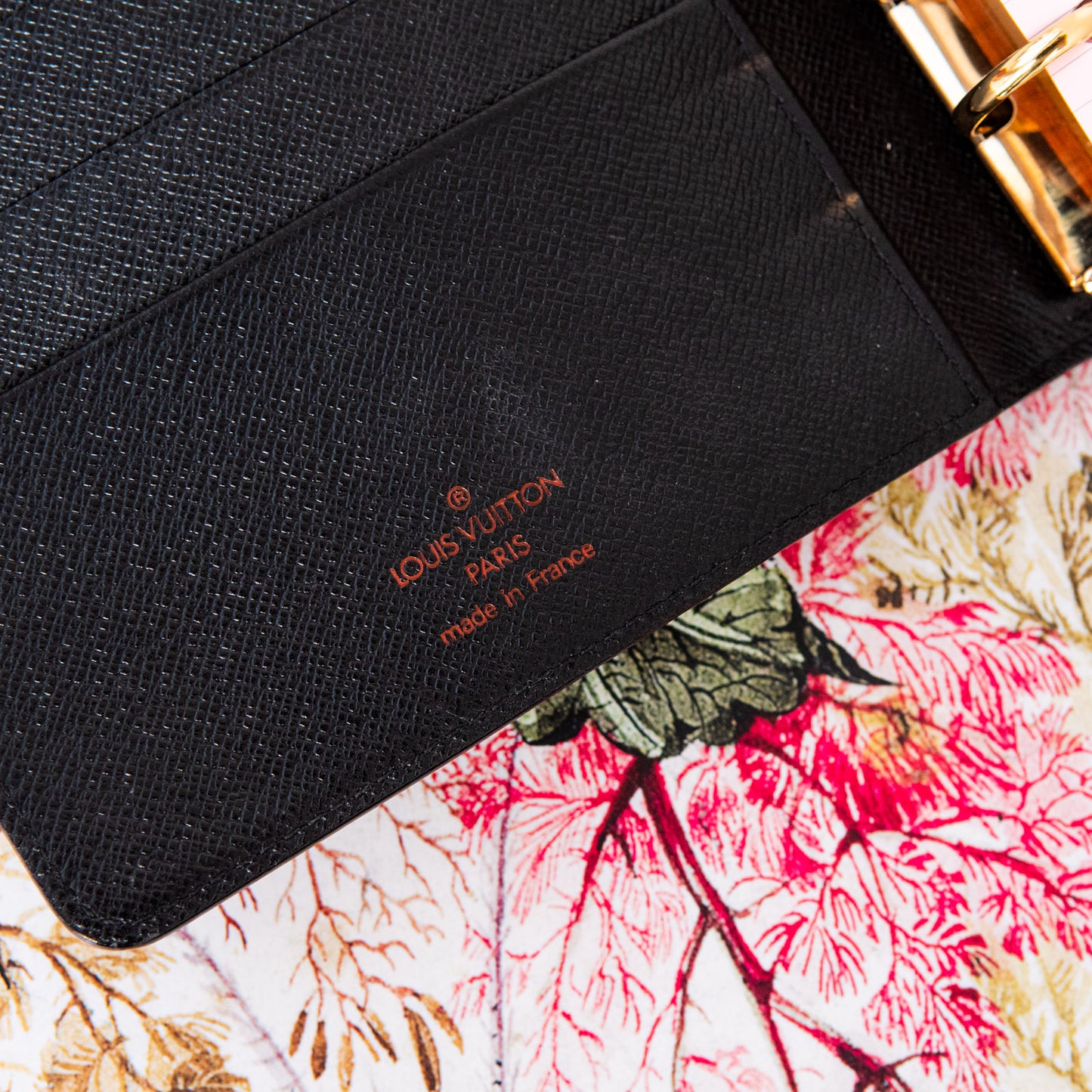 Louis Vuitton Medium Black Epi Leather Agenda