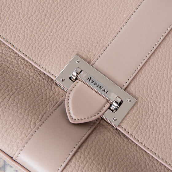 Aspinal Of London Lottie Beige Leather Crossbody Bag