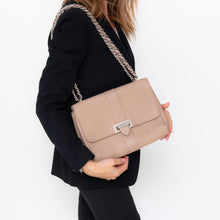  Aspinal Of London Lottie Beige Leather Crossbody Bag