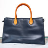 Balenciaga Navy Padlock Nude Work Tote Bag