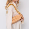 Bottega Veneta Sand Leather Chain Pouch Bag - EVEYSPRELOVED