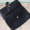 Bottega Veneta Black Leather Clutch Bag