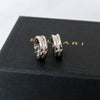 Bulgari B Zero White Gold And Diamond Hoop Earrings